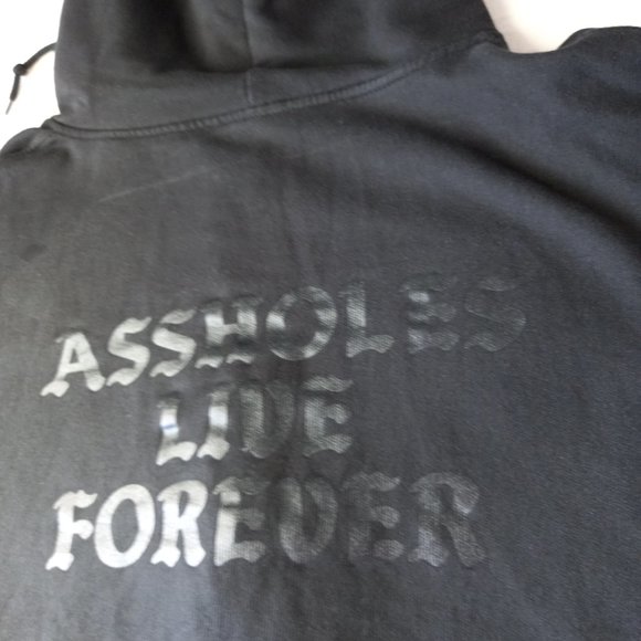 Assholes Live Forever Black Zip Hoodie (XL) - Picture 7 of 12